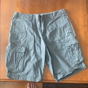 Grey cargo shorts